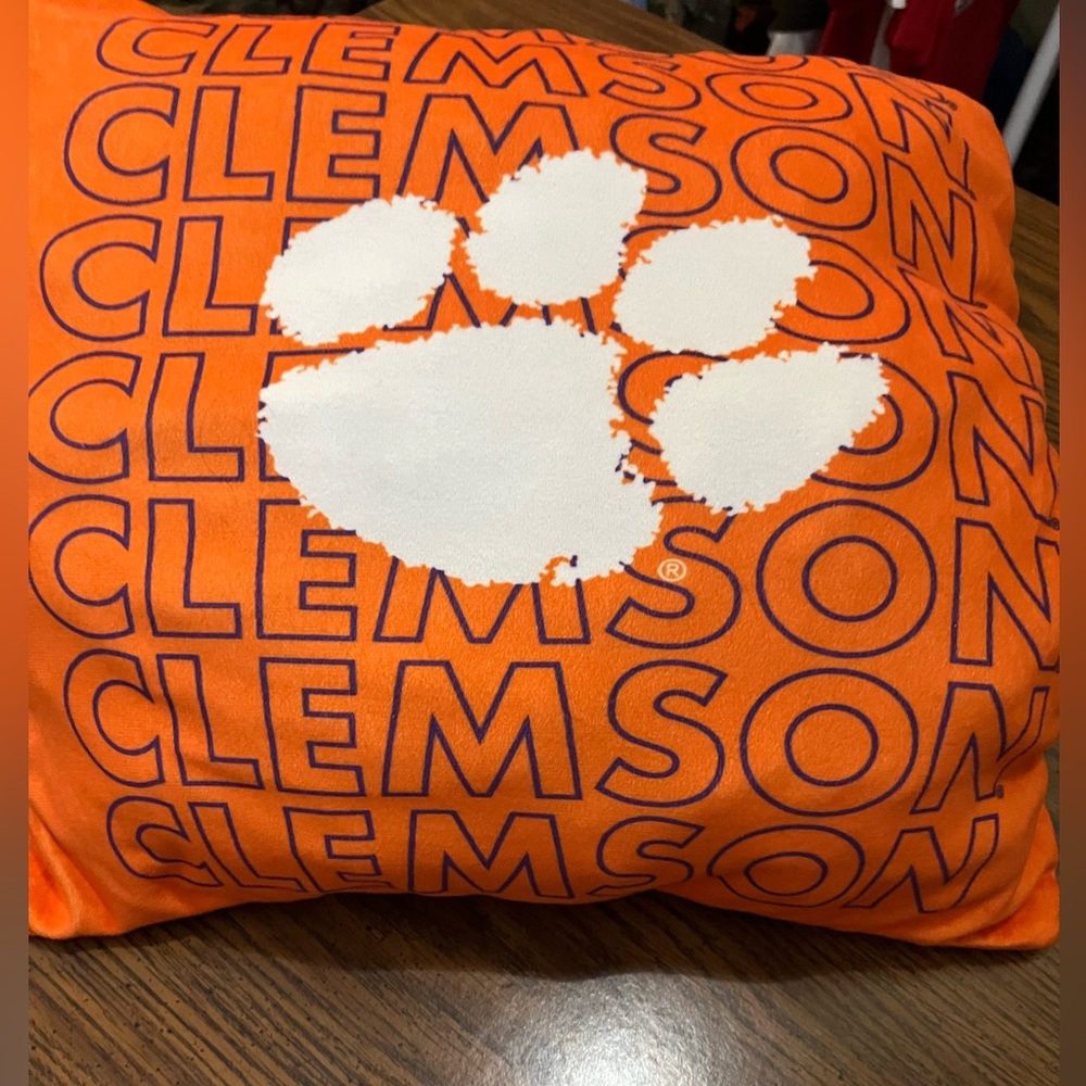 Clemson throw pillow